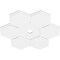 Ekena Millwork Daisy Architectural Grade PVC Ceiling Medallion, 34"OD x 3"ID x 11 3/4"C x 1"P, One-Piece CMP34DY-03000 - alternate 3